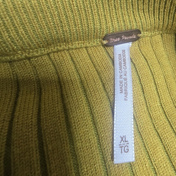 Free People Gold Maxi Pencil Skirt Casual - Picture 3 of 3